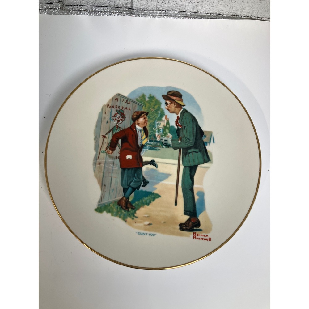 Norman Rockwell "Taint You" Collector Plate 1917 Limited Edition Monarch China